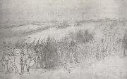 Winslow Homer Marching Infantry Column Sweden oil painting artist